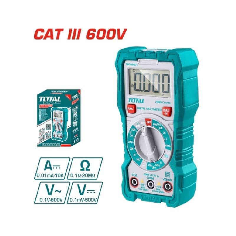 Imagen de TESTER MULTIMETRO DIGITAL TOTAL
