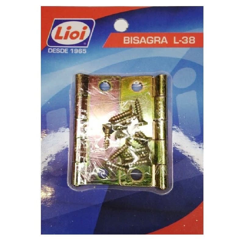 Imagen de BISAGRA DORADA L-38 2.5" 2PCS