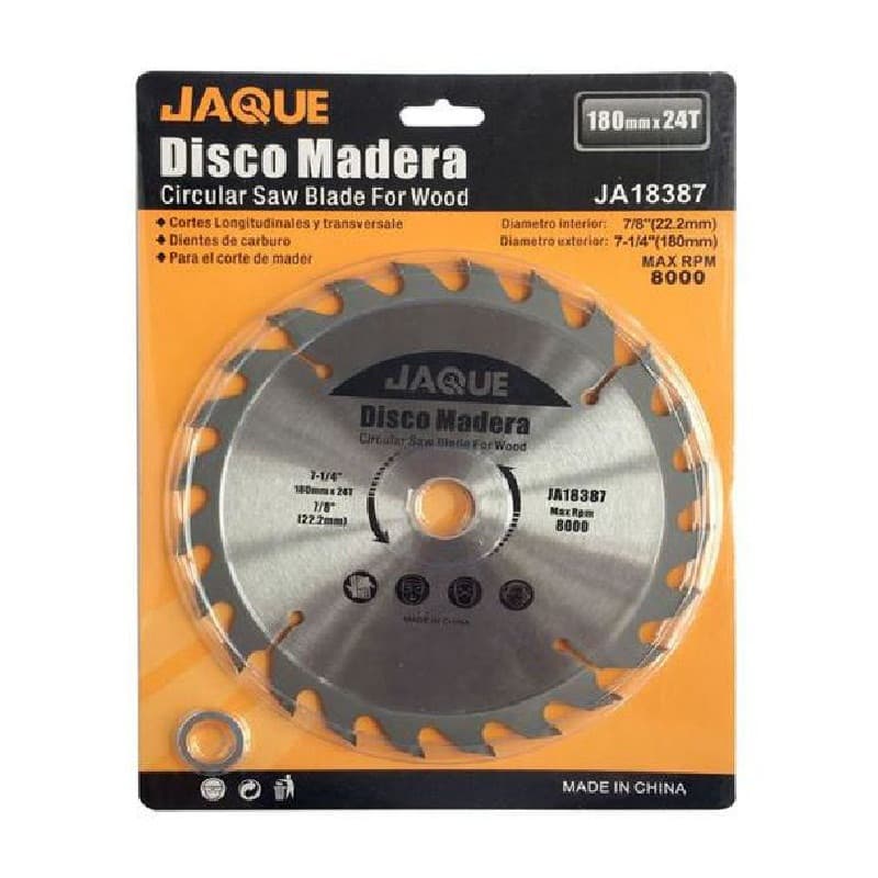 Imagen de DISCO CORTE MADERA 7 1/4" X 24T