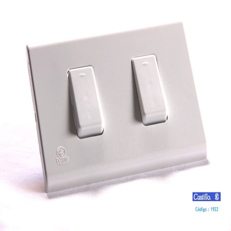 Imagen de INTERRUPTOR 9/15 DOBLE BLANCO