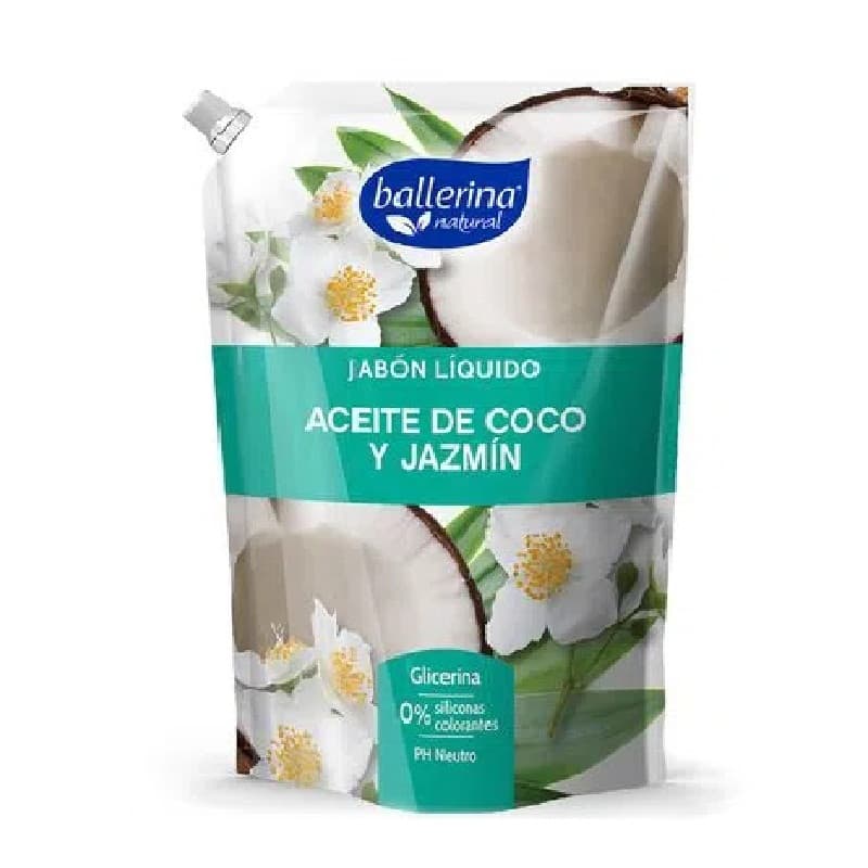 Imagen de JABON LIQUIDO BALLERINA ACEITE DE COCO Y JAZMIN DP 750ML