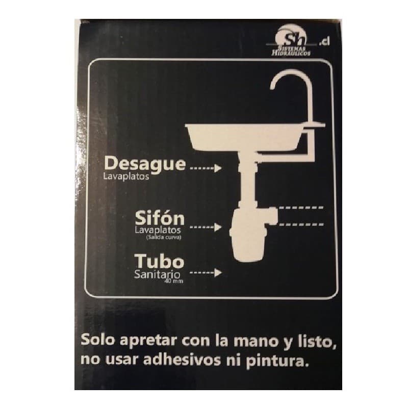 Miniatura 3 de SIFON LAVAPLATOS 11/4 - 11/2 S/RECTA 40MM