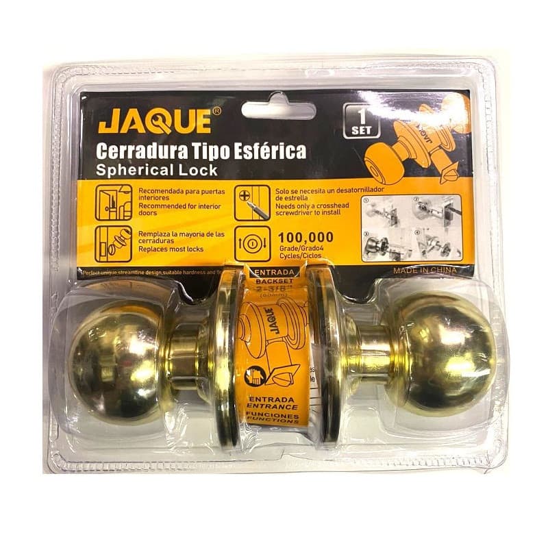 Imagen de CERRADURA POMO BAÑO Y DORMITORIO BRONCE