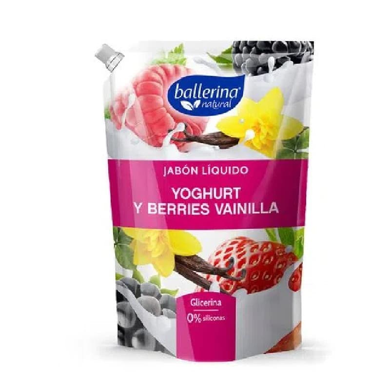Imagen de JABON LIQUIDO BALLERINA YOGHURT BERRIES Y VAINILLA DP 750ML