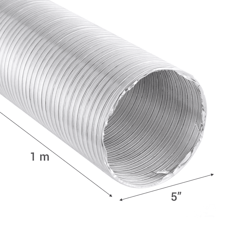 Miniatura 3 de TUBO DE VENTILACION CORRUGADO ALUMINIO 5" X 1MT