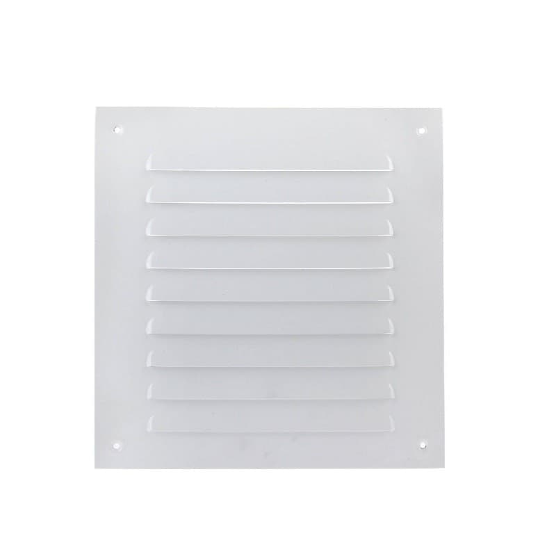Imagen de CELOSIA VENTILACION METALICA BLANCA 15X15CM