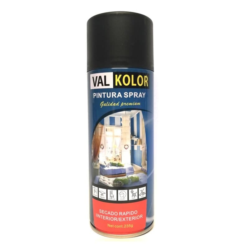 Imagen de ESMALTE SINTETICO SPRAY VALKOLOR NEGRO OPACO