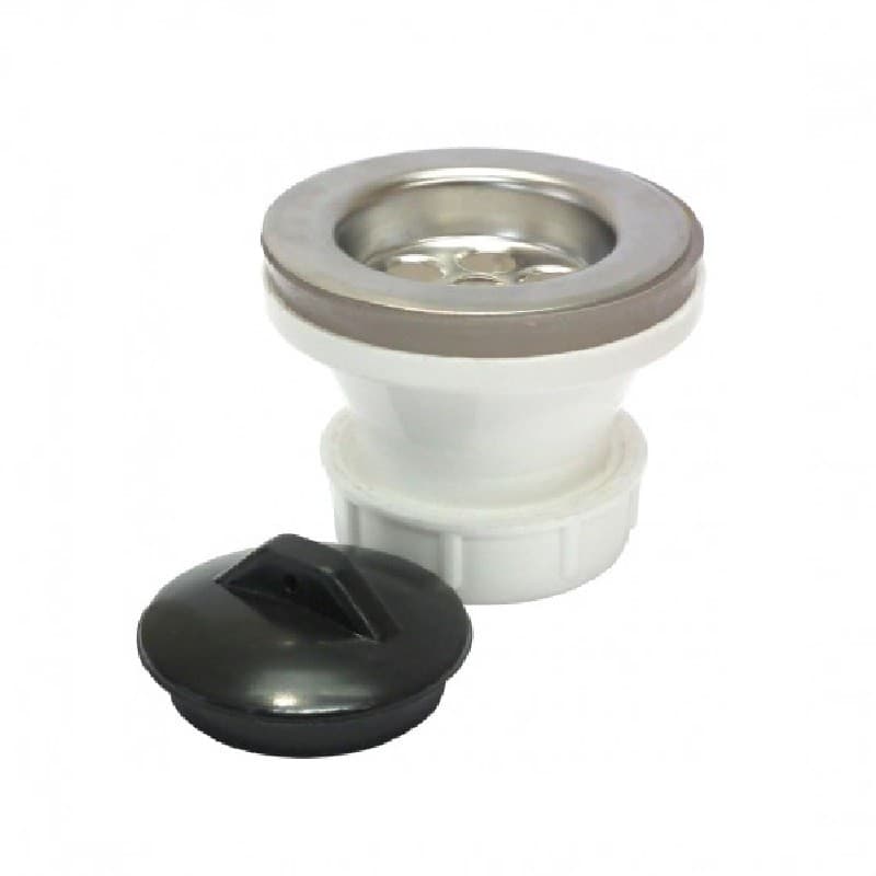 Imagen de DESAGUE LAVAPLATOS/TINA/RECEPTACULO 11/2" CON TAPON