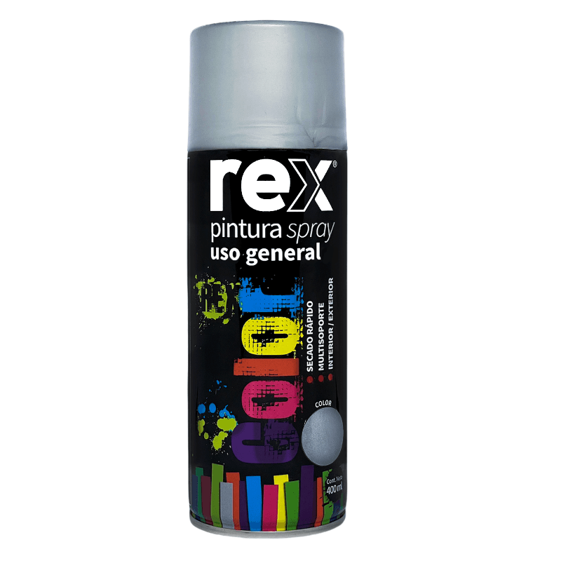 Imagen de ESMALTE SINTETICO SPRAY REX ALUMINIO 400ML