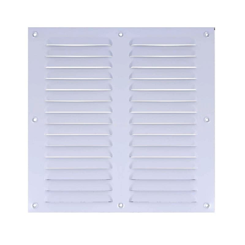 Imagen de CELOSIA VENTILACION METALICA BLANCA 30X30CM