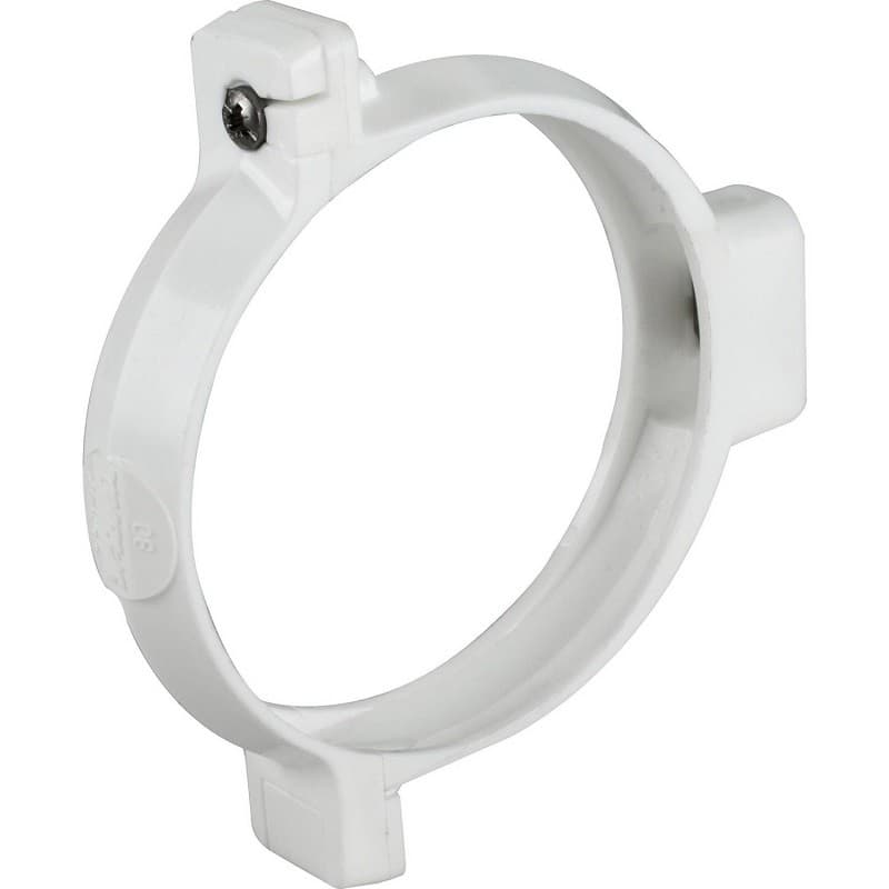 Imagen de ABRAZADERA TUBO BAJADA 80MM BLANCO