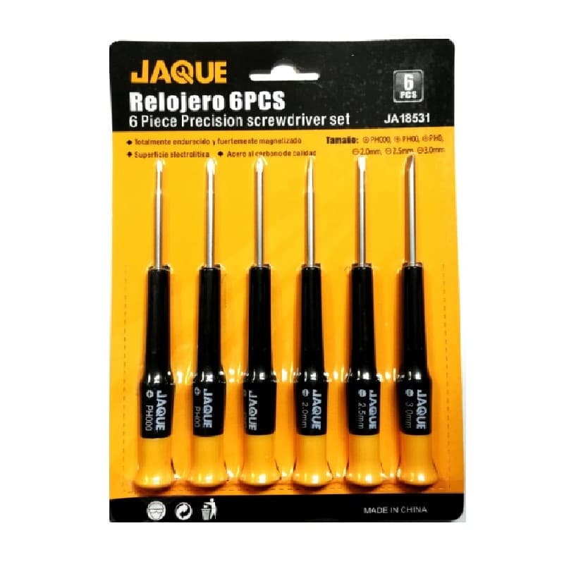 Imagen de DESTORNILLADOR RELOJERO +/ - 6PCS