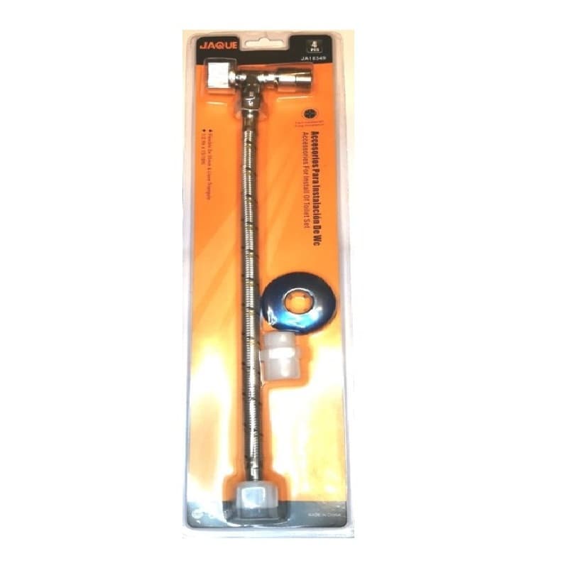 Imagen de LLAVE ANGULAR C/FLEXIBLE 35CM JAQUE