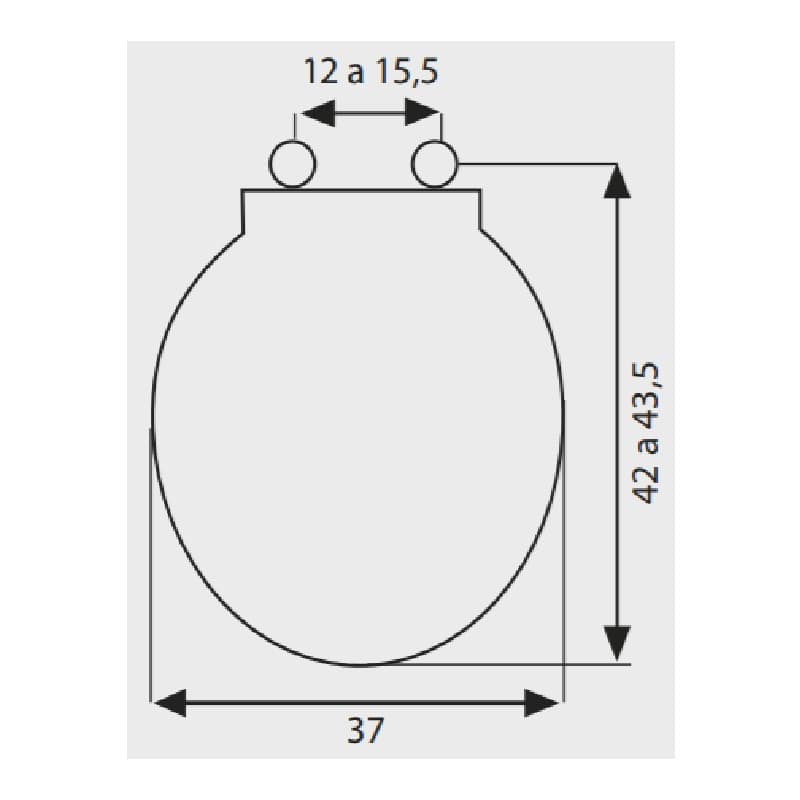 Miniatura 2 de TAPA ASIENTO WC FANALOZA STANDARD PLUS