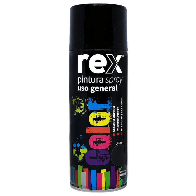 Imagen de ESMALTE SINTETICO SPRAY REX NEGRO BRILLANTE