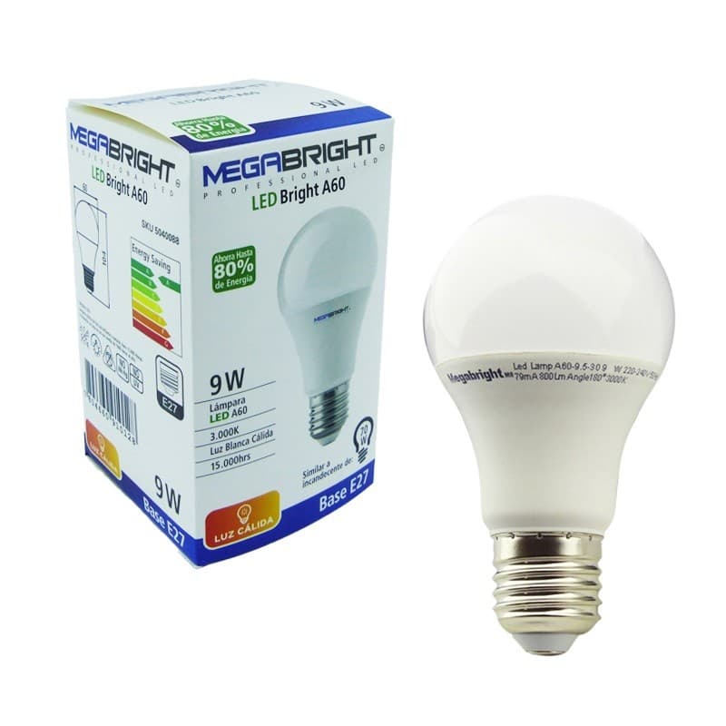 Miniatura 2 de AMPOLLETA LED 9W LUZ CALIDA