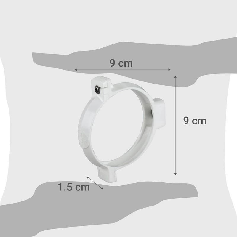 Miniatura 3 de ABRAZADERA TUBO BAJADA 80MM BLANCO
