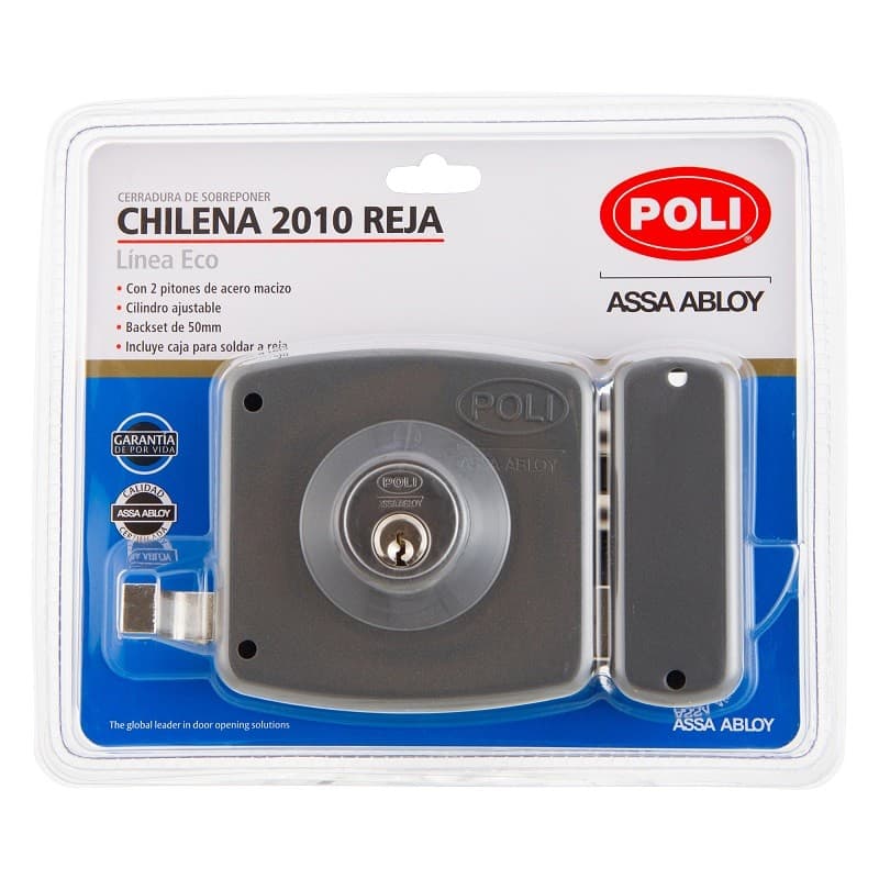 Miniatura 3 de CERRADURA DE SOBREPONER POLI CON CAJA CHILENA 2010