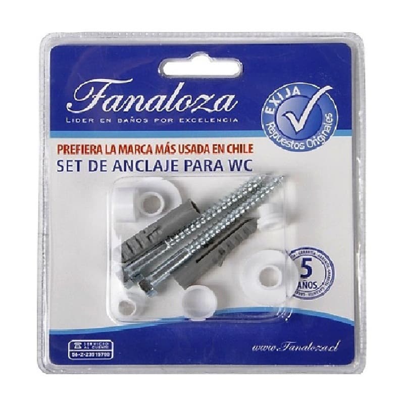 Imagen de SET DE ANCLAJE PARA WC FANALOZA