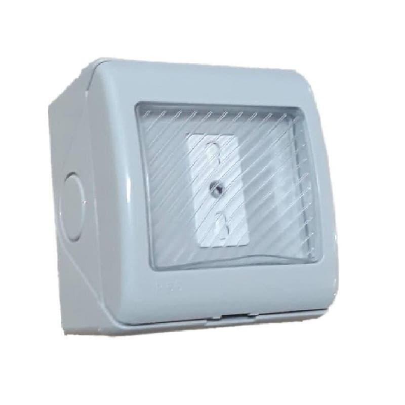 Imagen de TOMA CORRIENTE SIMPLE 10/16A HIDROBOX