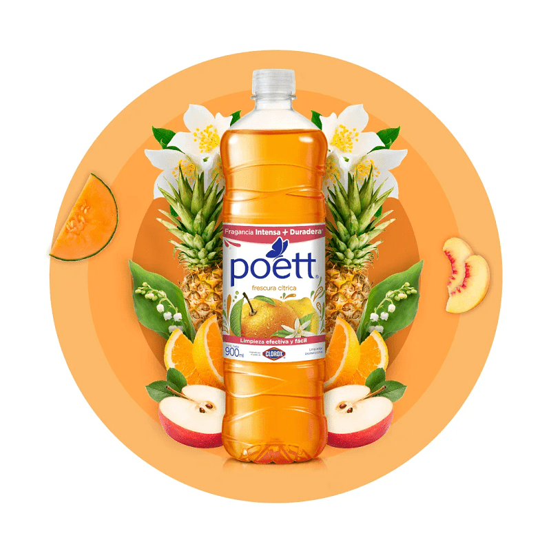 Miniatura 2 de LIMPIADOR POETT 900ML FRESCURA CITRICA