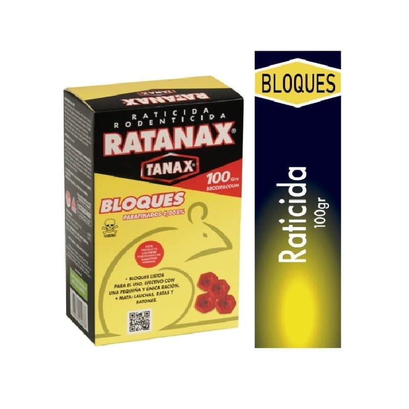 Imagen de RATICIDA TANAX BLOQUES 100G