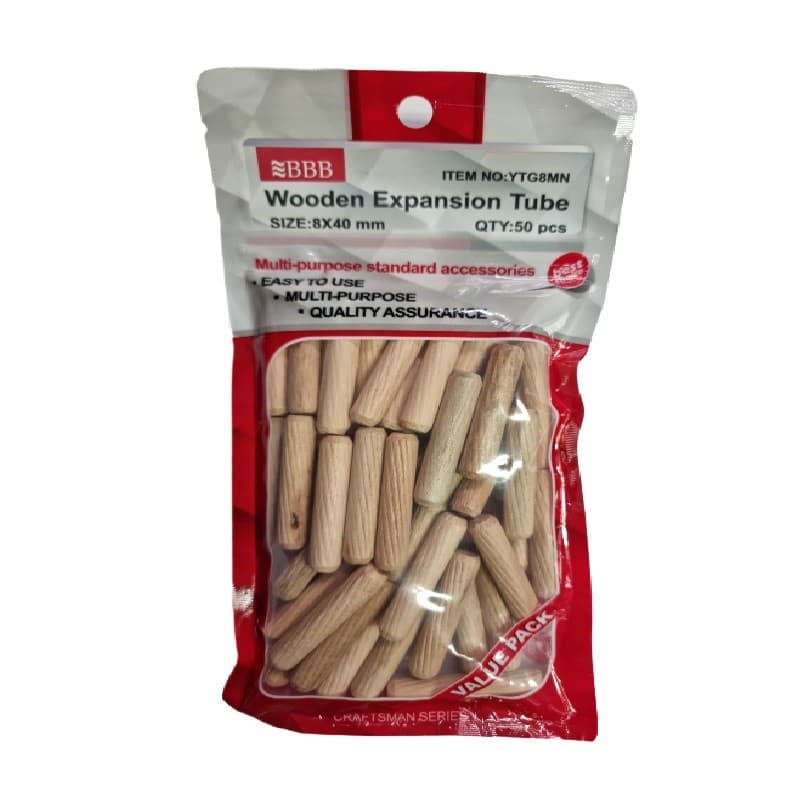 Miniatura 2 de TARUGO DE MADERA 8X40MM 50PCS