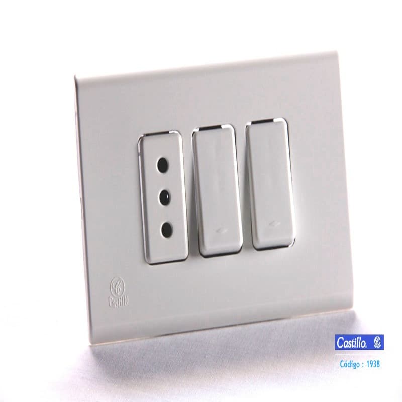 Imagen de INTERRUPTOR 9/15 ENCHUFE SIMPLE 10A BLANCO