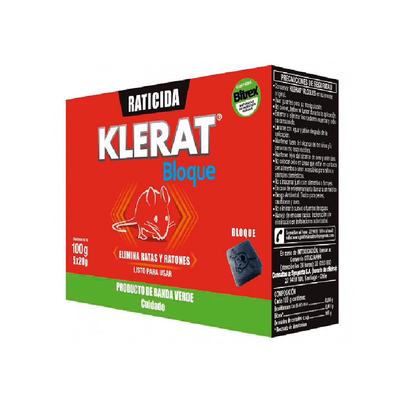 Imagen de RATICIDA KLERAT BLOQUE 100G