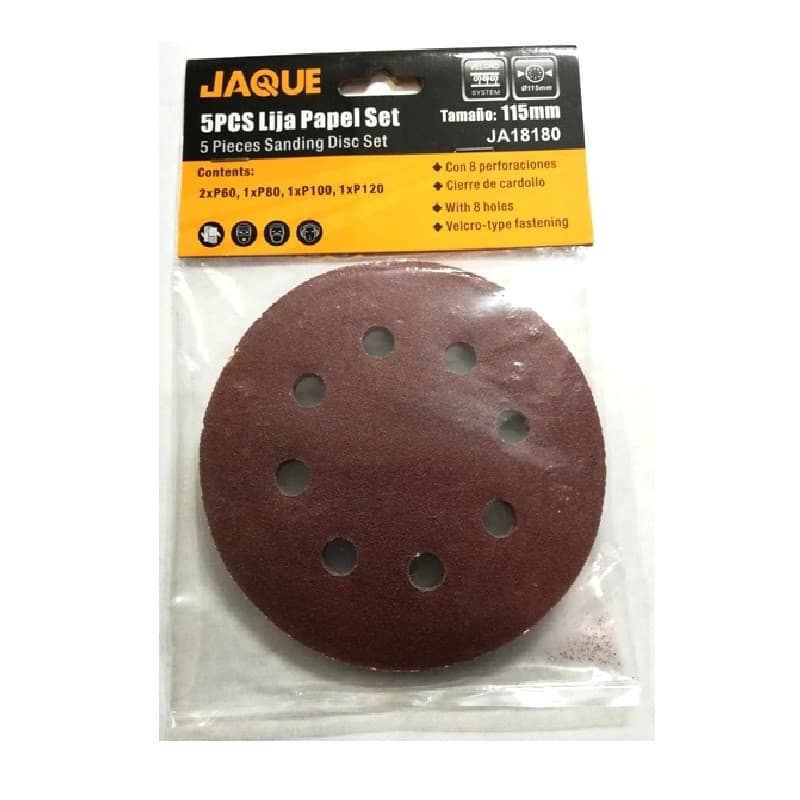 Imagen de LIJA PAPEL CIRCULAR 115MM 5PCS