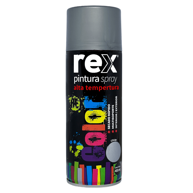 Imagen de ESMALTE SINTETICO SPRAY REX ALTA TEMPERATURA ALUMINIO