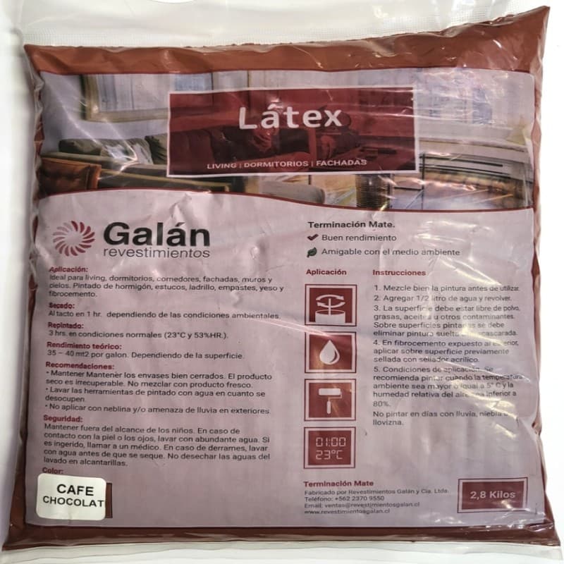 Imagen de LATEX GALAN BOLSA 2.8KG CAFE CHOCOLATE