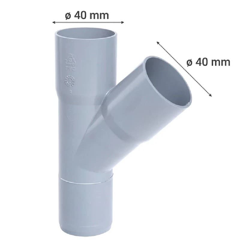 Miniatura 2 de VEE SANITARIO GRIS PVC 40X40MM