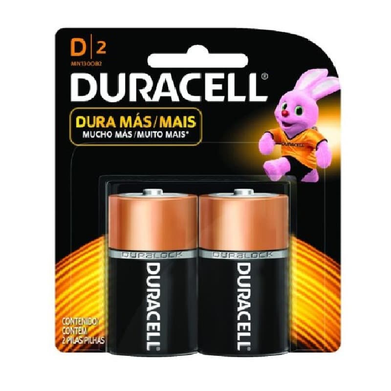 Imagen de PILA DURACELL D PACK 2UNDS