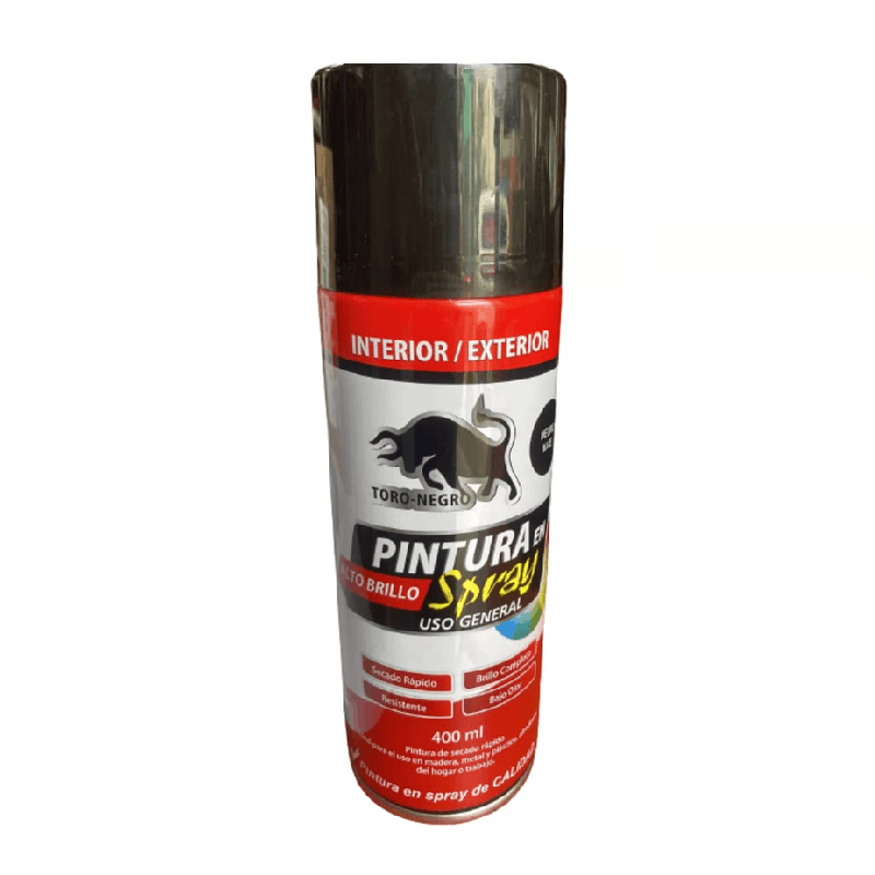 Imagen de ESMALTE SINTETICO SPRAY TORO NEGRO OPACO