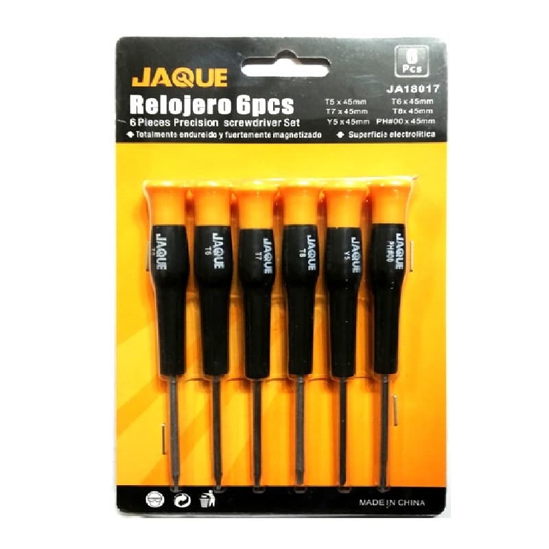 Imagen de DESTORNILLADOR RELOJERO ESTRELLA 6PCS