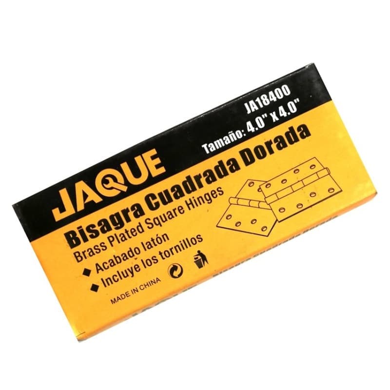 Miniatura 2 de BISAGRA DORADA CUADRADA 4X4" 2PCS