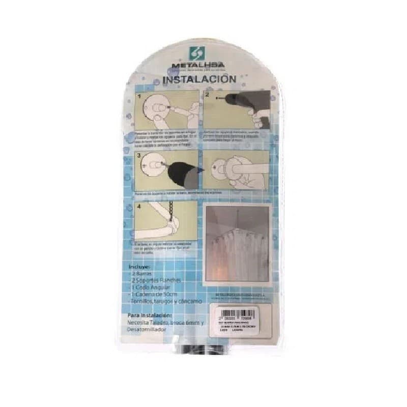 Miniatura 5 de BARRA ANGULAR BAÑO 0.75 X 1.75 CROMADA