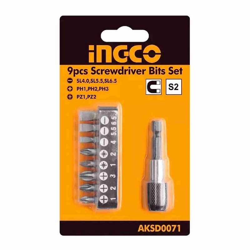 Imagen de SET DE PUNTAS PHILLIPS + ADAPTADOR 9PCS