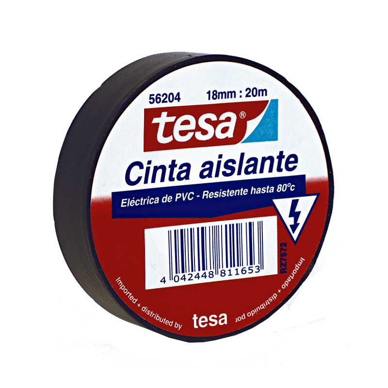Imagen de CINTA AISLANTE ELECTRICA NEGRO TESA X 20MT X 18MM