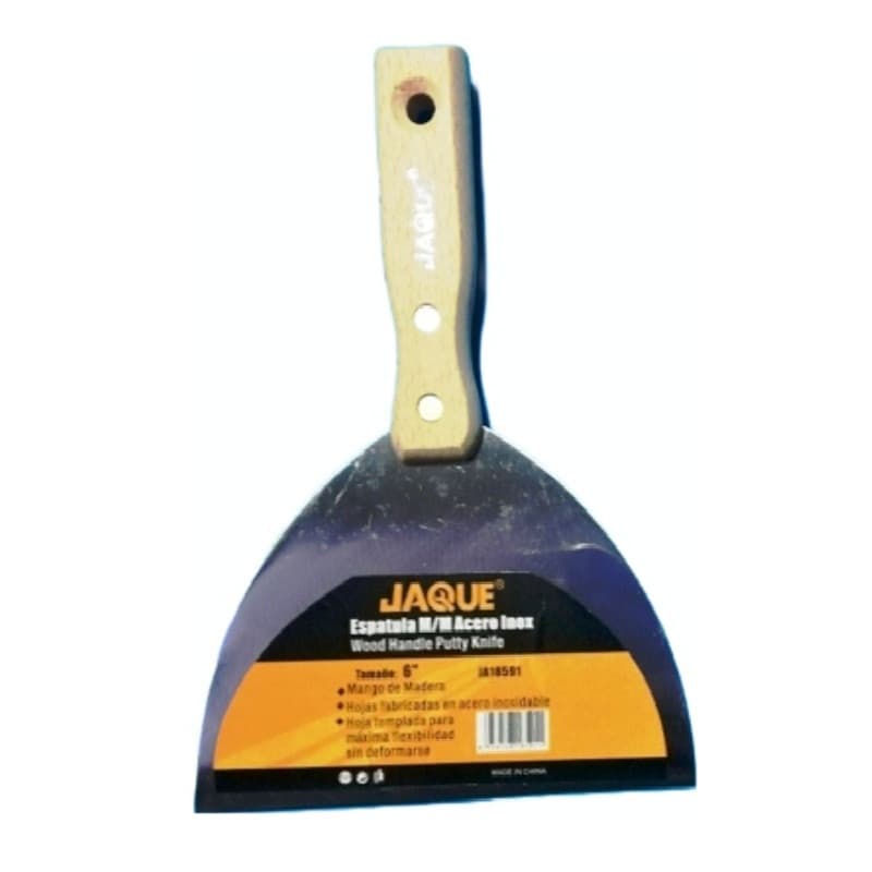 Imagen de ESPATULA MANGO DE MADERA ACERO 6"