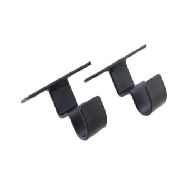 Imagen de SOPORTE SIMPLE TECHO PARA BARRA DE CORTINA NEGRO 19MM 2UNDS