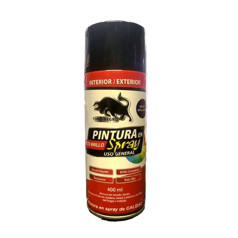 Imagen de ESMALTE SINTETICO SPRAY TORO NEGRO BRILLANTE