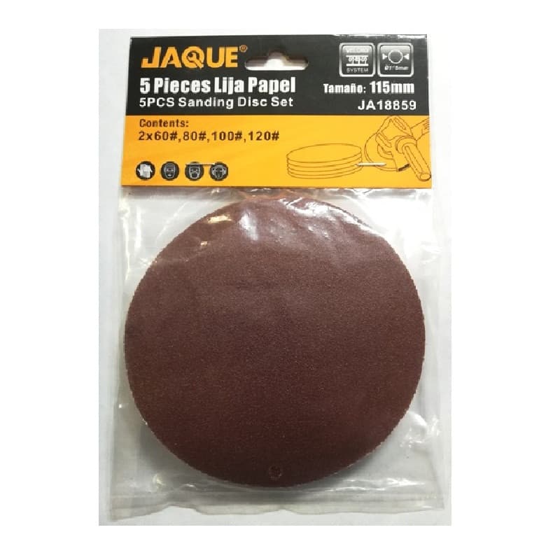 Imagen de LIJA PAPEL CIRCULAR 115MM 5PCS