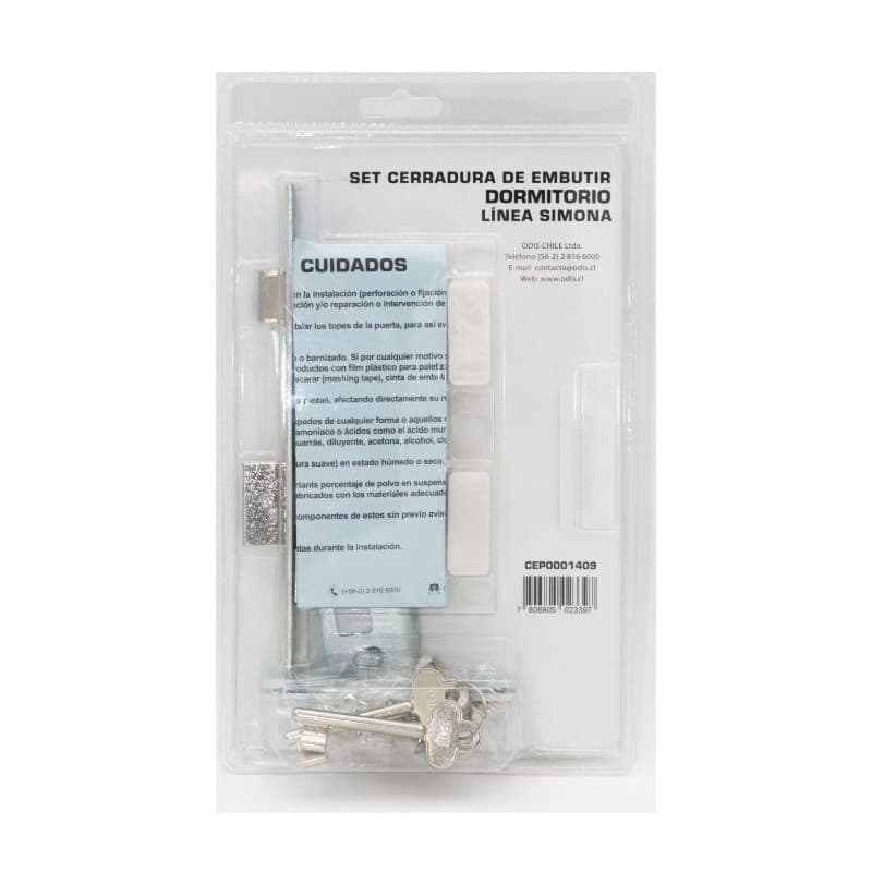 Miniatura 3 de CERRADURA EMBUTIR DORMITORIO LLAVE/LLAVE