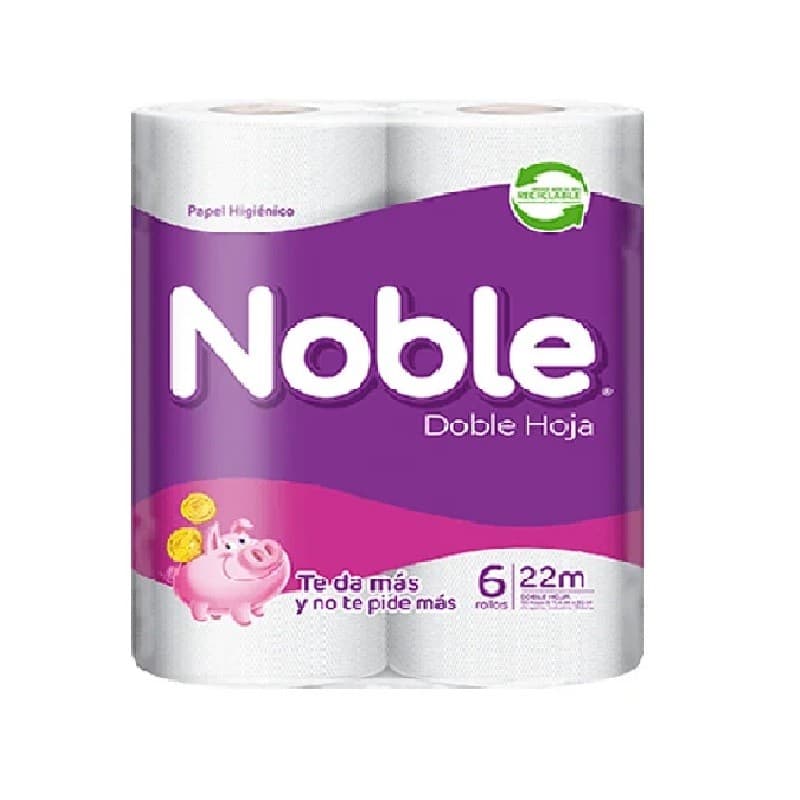 Imagen de PAPEL HIGIENICO NOBLE 22MT X6 ROLLOS