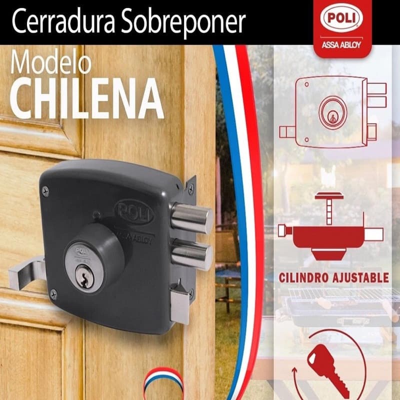 Miniatura 2 de CERRADURA DE SOBREPONER POLI CHILENA 2010