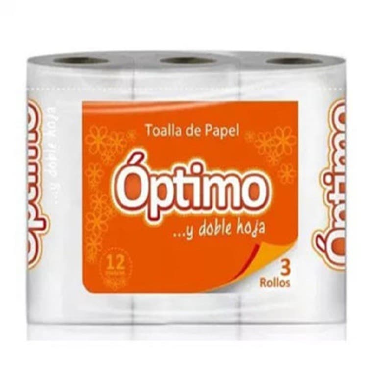 Imagen de TOALLA PAPEL OPTIMO 12MT X3 ROLLOS