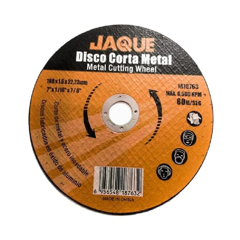 Imagen de DISCO CORTE METAL 7" X 1.6MM