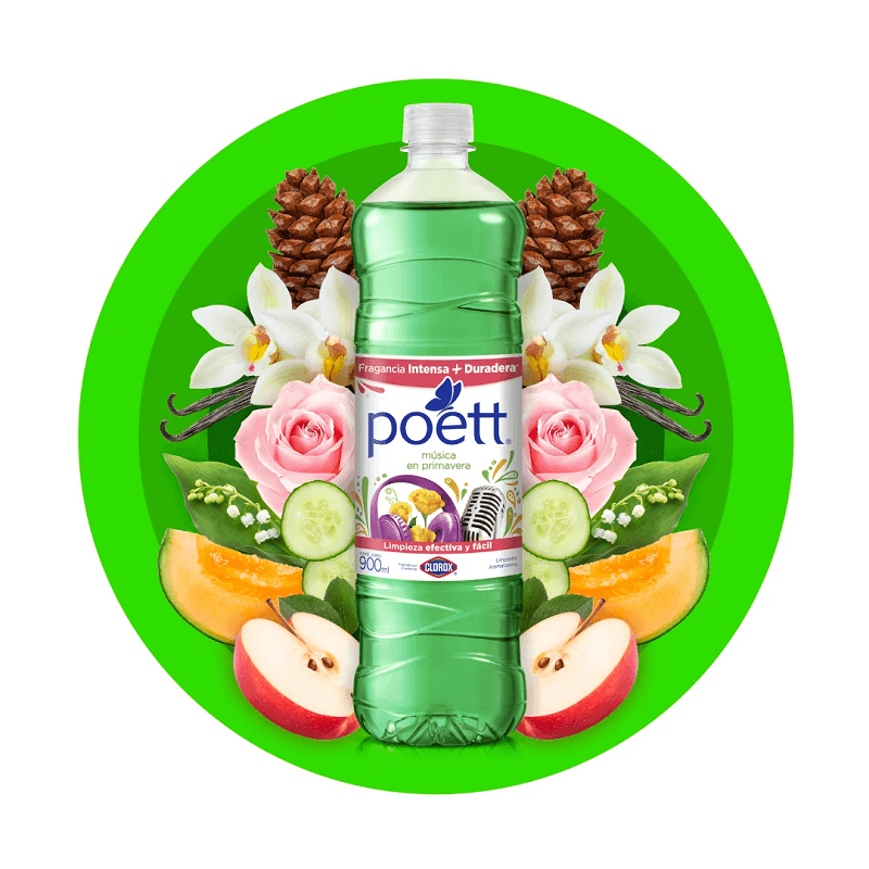 Miniatura 2 de LIMPIADOR POETT 900ML MUSICA EN PRIMAVERA